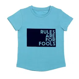 DOOR74 Boys Multicoloured Typography 3 Printed T-shirt image 3