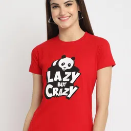 Fabflee Pack Of 3 Printed Round Neck Short Sleeves Cotton T-Shirt image 3