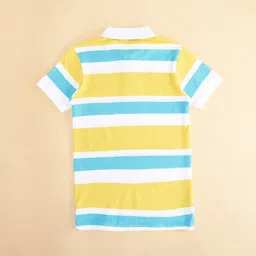Pantaloons Junior Boys Striped Polo Collar Casual Cotton T-shirt image 3