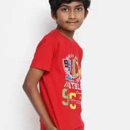 V-Mart Boys Graphic Printed Cotton Casual T-shirt image 5
