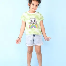 NUSYL Girls Graphic Printed Cotton T-Shirt image 4