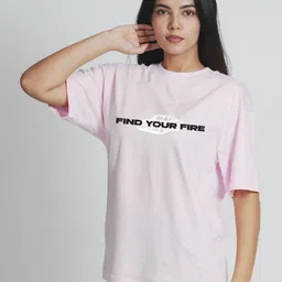 Bloopers Store Women Printed Drop-Shoulder Sleeves Applique T-shirt image 2