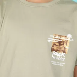 V-Mart Boys Round Neck Short Sleeves Printed Cotton T-shirt image 3