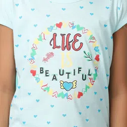 V-Mart Girls Round Neck Printed T-shirt image 3