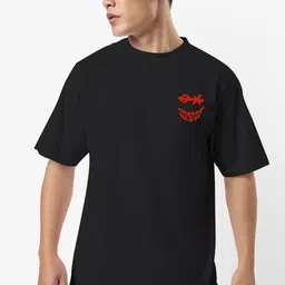 STATUS MANTRA Graphic Printed Oversized Pure Cotton T-shirt image 2