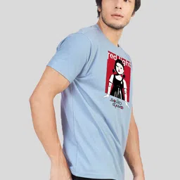 Greylongg Men Graphic Printed Round Neck Cotton T-shirt image 2