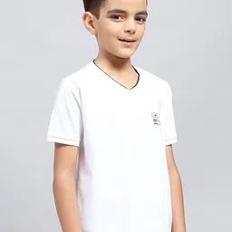 Monte Carlo Boys Solid V-Neck T-shirt image 4