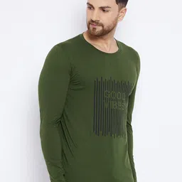 THE MILLION CLUB Typography Printed Cotton Casual T-shirt image 3