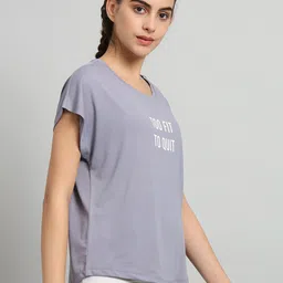 MKH Typography Printed Relaxed Fit Dri-Fit T-shirt image 3