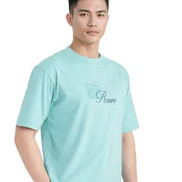 RARE RABBIT Men Graphic Printed Round Neck Cotton Relaxed Fit T-shirt image 4
