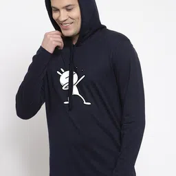 Friskers Men Navy Blue Printed Pockets T-shirt image 5