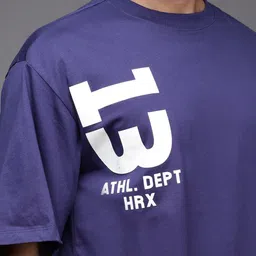 HRX by Hrithik Roshan Men Typography Printed Round Neck T-shirt image 3