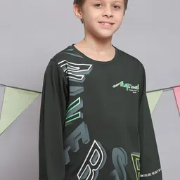 Monte Carlo Boys Typography Printed Cotton T-shirt image 3