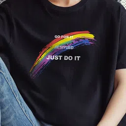 StyleCast x Revolte Men Typography Printed Round Neck T-shirt image 4