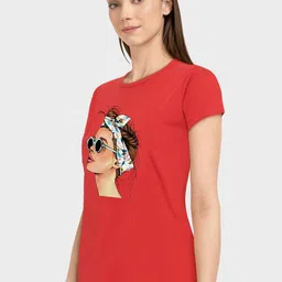 CHOZI Pack Of 2 Graphic Printed Cotton T-shirt image 3