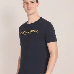 U.S. Polo Assn. Typography Printed Pure Cotton T-shirt image 3