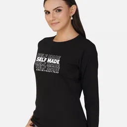 CHOZI Pack Of 2 Typography Printed Cotton T-shirt image 4