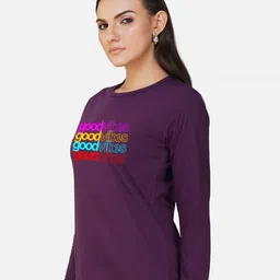 CHOZI Pack Of 2 Typography Printed Cotton T-shirt image 3