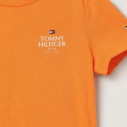 Tommy Hilfiger Boys Printed Round Neck Cotton T-Shirt image 3