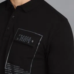 V-Mart Typography Henley Neck T-shirt image 2