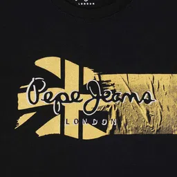 Pepe Jeans Boys Black Printed T-shirt image 3