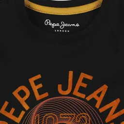 Pepe Jeans Boys Black Printed T-shirt image 3