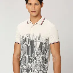 Pepe Jeans Graphic Printed Polo Collar T-shirt image 3