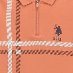 U.S. Polo Assn. Kids Boys Striped Polo Collar T-shirt image 3