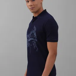 Allen Solly Graphic Printed Polo Collar Pure Cotton T-shirt image 3