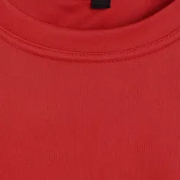 TINY HUG Boys Red Solid Round Neck T-shirt image 3