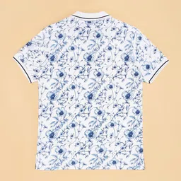 Pantaloons Junior Boys Conversational Printed Polo Collar Cotton T-shirt image 4