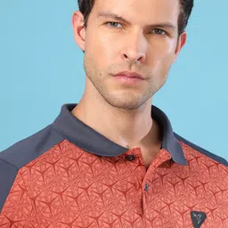 Technosport Men Active Jacquard Polo T-shirt image 3