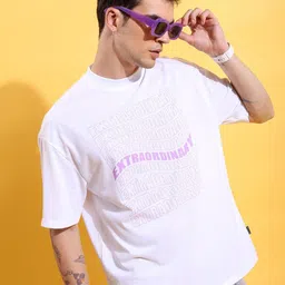 KETCH Typography Printed Oversized T-shirt image 3