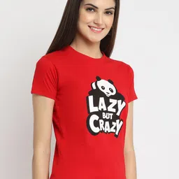 Fabflee Pack Of 3 Printed Round Neck Short Sleeves Cotton T-Shirt image 4