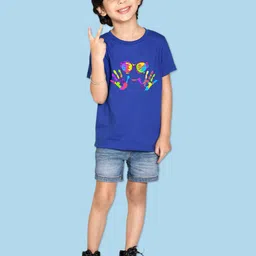 NUSYL Boys Graphic Printed Cotton T-shirt image 3
