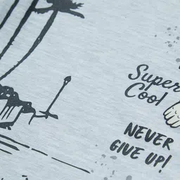 Gini and Jony Boys Grey Printed T-shirt image 4