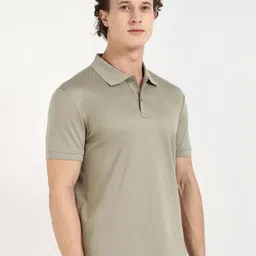 Calvin Klein Jeans Men Solid Polo Collar Cotton T-shirt image 5