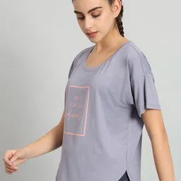 MKH Typography Printed Relaxed Fit Dri-Fit T-shirt image 2