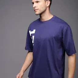 HRX by Hrithik Roshan Men Typography Printed Round Neck T-shirt image 4