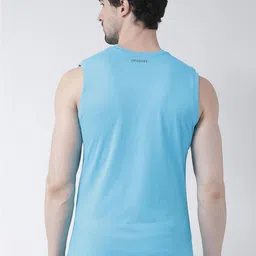 Friskers Pack Of 2 Typography Printed Sleeveless Slim Fit Pure Cotton T-shirts image 4