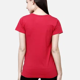 CHOZI Pack Of 2 Typography Printed Cotton T-shirt image 3