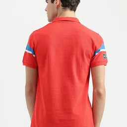 United Colors of Benetton Striped Polo Collar Pure Cotton T-shirt image 4