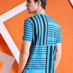 The Indian Garage Co Geometric Printed Round Neck T-shirt image 4