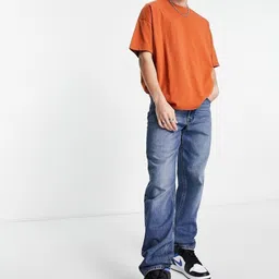 Imsa Moda Typography Printed Drop-Shoulder Sleeves Cotton Oversized T-Shirt image 4