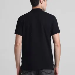 Jack & Jones Men Solid Polo Collar Cotton T-shirt image 5