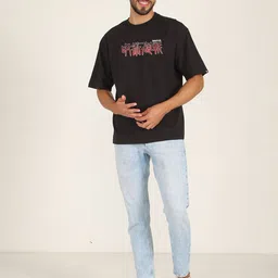 PRONK Graphic Yuji Itadori Printed Pure Cotton Oversized T-Shirt image 4