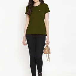 Friskers Pack Of 2 Round Neck Pure Cotton Slim Fit T-shirts image 5