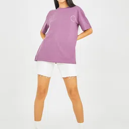 Styli Women Graphic Printed Oversized Longline T-shirt image 4