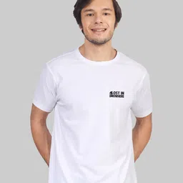 Greylongg Typography Printed Cotton T-shirt image 2