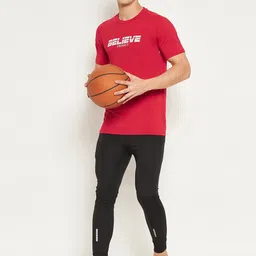 PERFKT-U Typography Printed Antimicrobial Sports T-shirt image 4